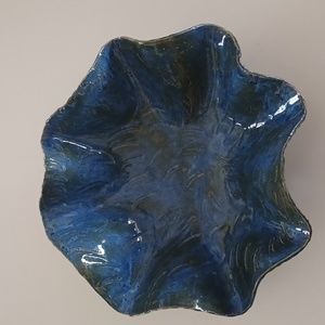 Handmade Glazed Pottery Bowl